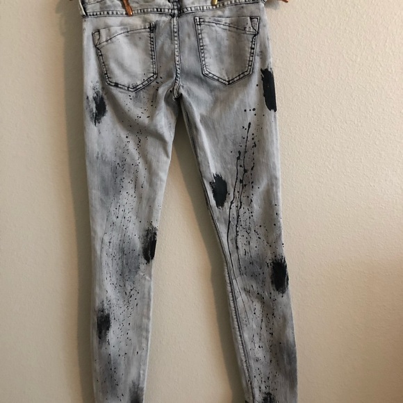 Express paint splatter skinny jeans - Picture 3 of 7